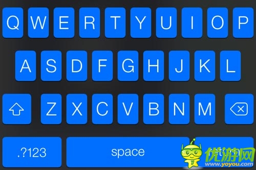 IOS 7新增一抹藍 Cydia免費插件轉(zhuǎn)換鍵盤顏色