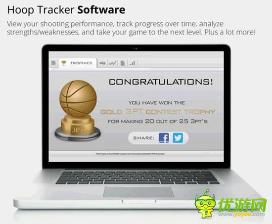 超強(qiáng)命中率：Hoop Tracker可追蹤投籃路線手表