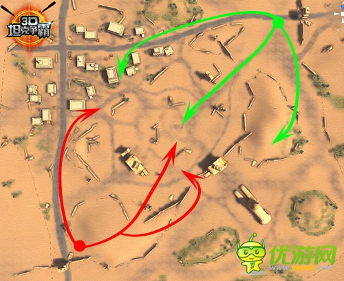 掌握伏擊戰(zhàn)！《3D坦克爭霸》地圖路線選擇