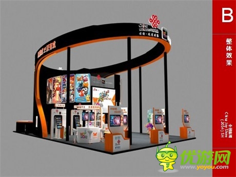 聯(lián)通沃商店2014CJ展臺(tái)首爆 游戲手柄形超炫舞臺(tái)