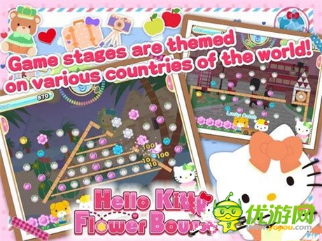 滿滿的幸?！禜elloKitty花朵彈跳》上架IOS/Google Play