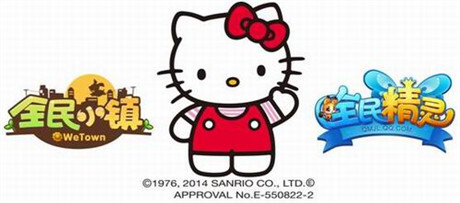 騰訊兩款移動(dòng)游戲獲Hello Kitty官方授權(quán)