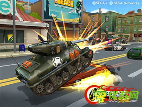 掌趣大陸獨代SEGA手游大作《瘋狂出租車：都市狂飆》